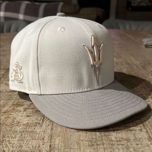 Arizona State Sun Devils New Era Neutral Apricot 59FIFTY Fitted Hat - Picture 1 of 8